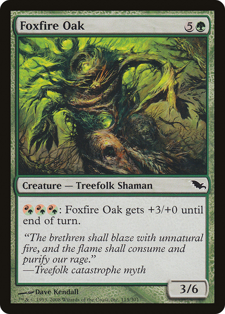 Foxfire Oak (115) Foil - Shadowmoor