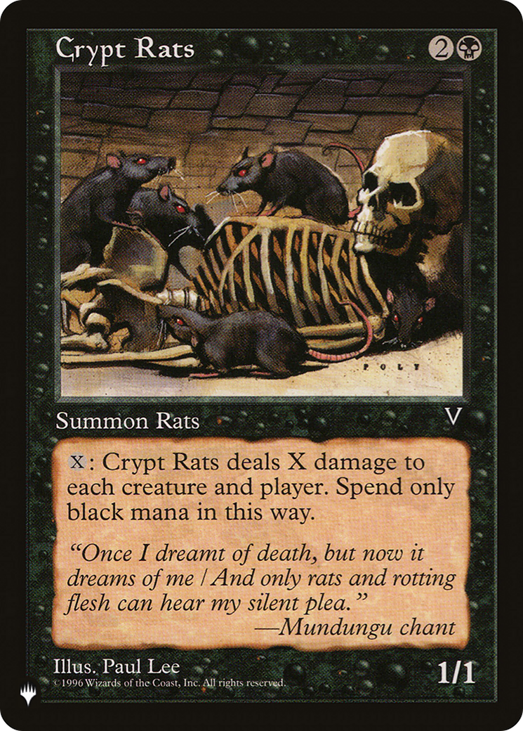 Crypt Rats (Retro) (VIS-55) - The List