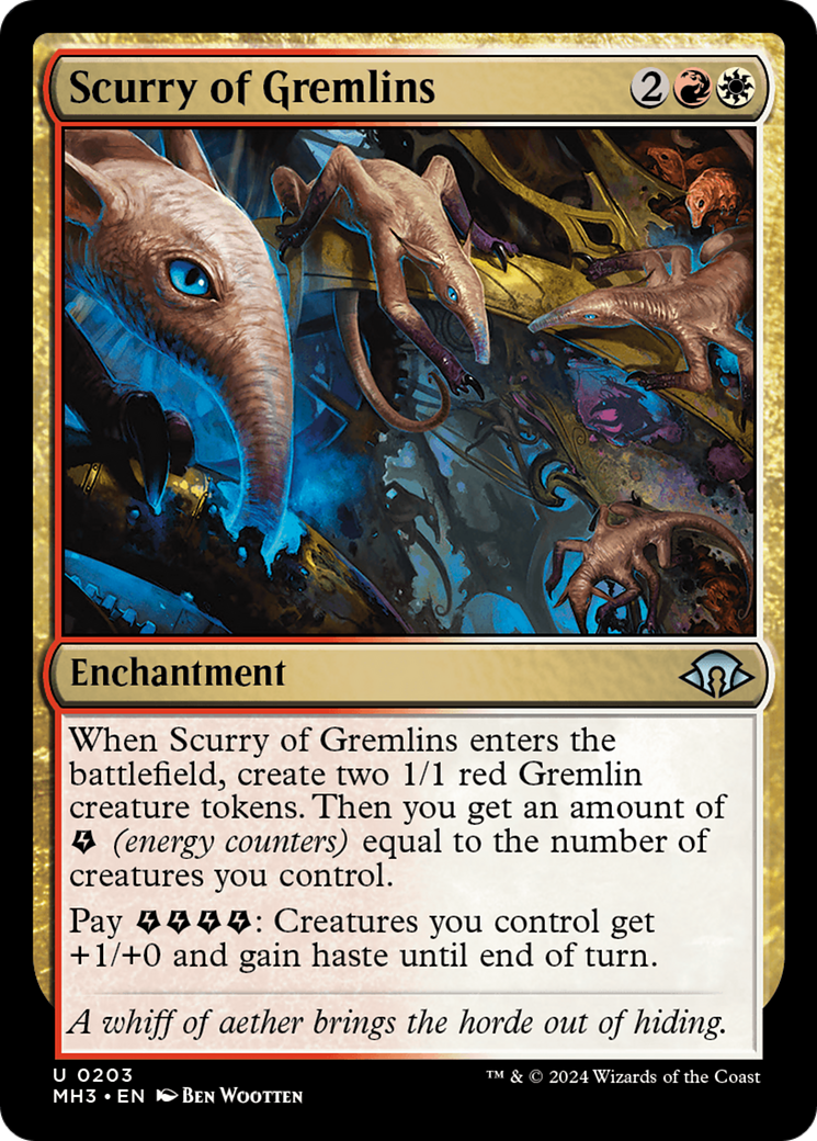 Scurry of Gremlins (203) Foil - Modern Horizons 3