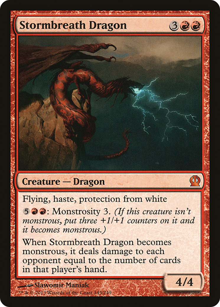 Stormbreath Dragon (143) Foil - Theros