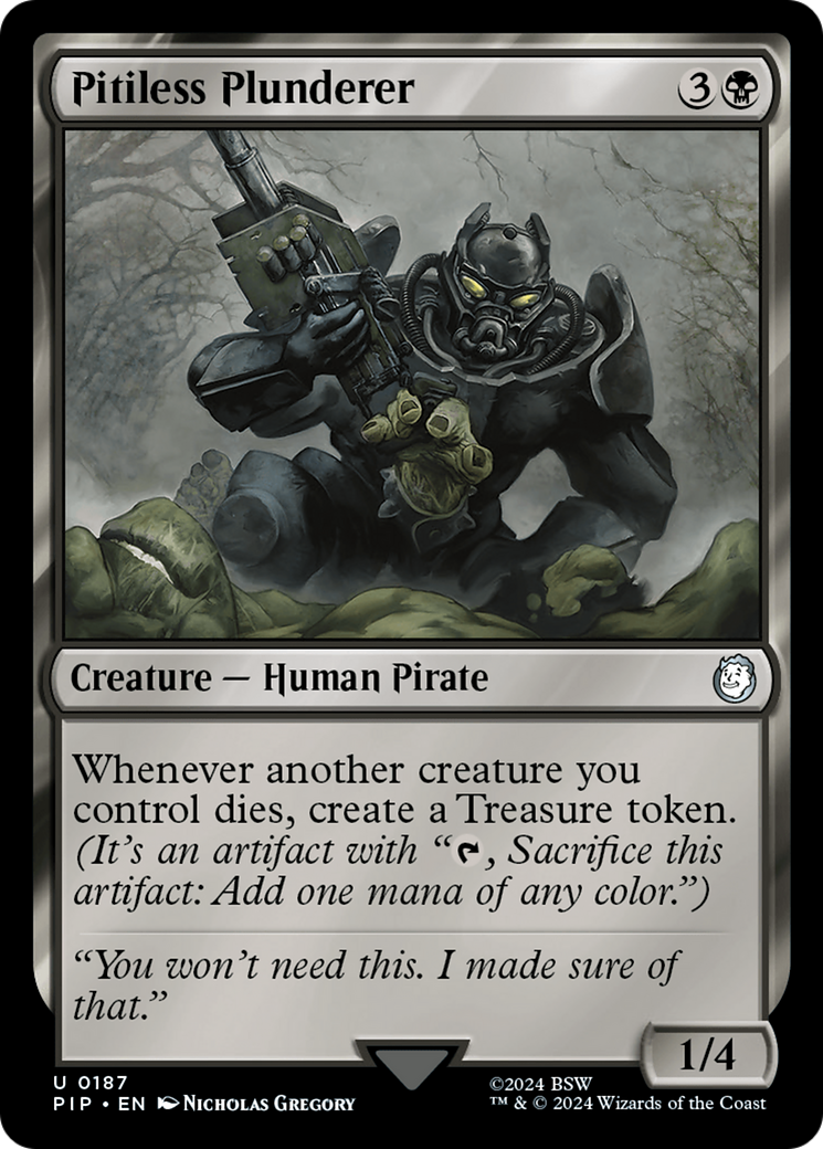 Pitiless Plunderer (187) Foil - Fallout