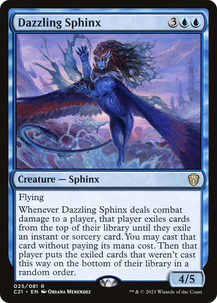 Dazzling Sphinx (025) - Commander 2021