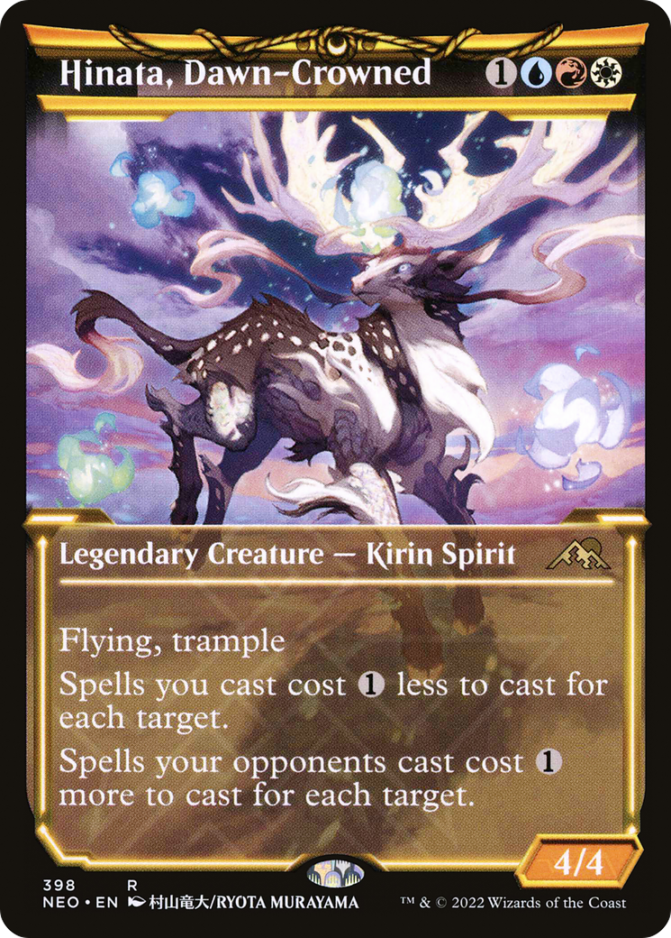Hinata, Dawn-Crowned (Showcase) (398) Foil - Kamigawa: Neon Dynasty