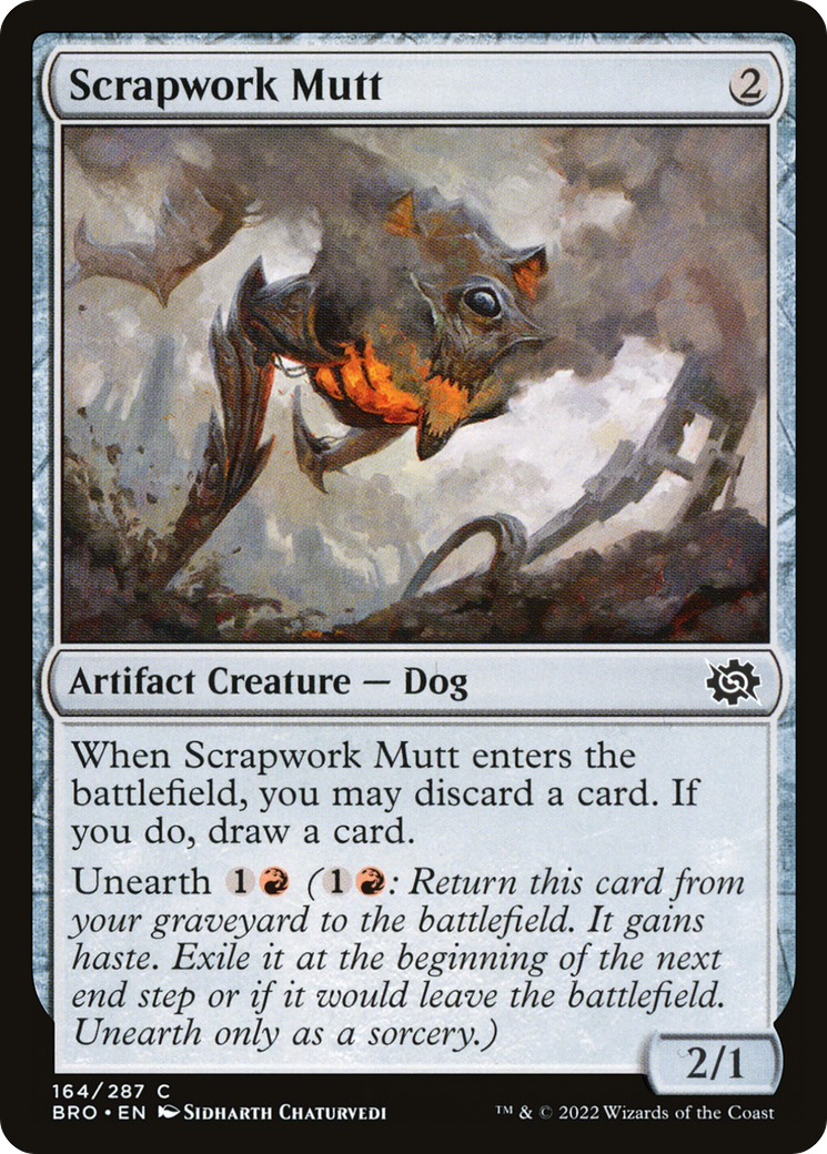 Scrapwork Mutt (164) Foil - The Brothers' War