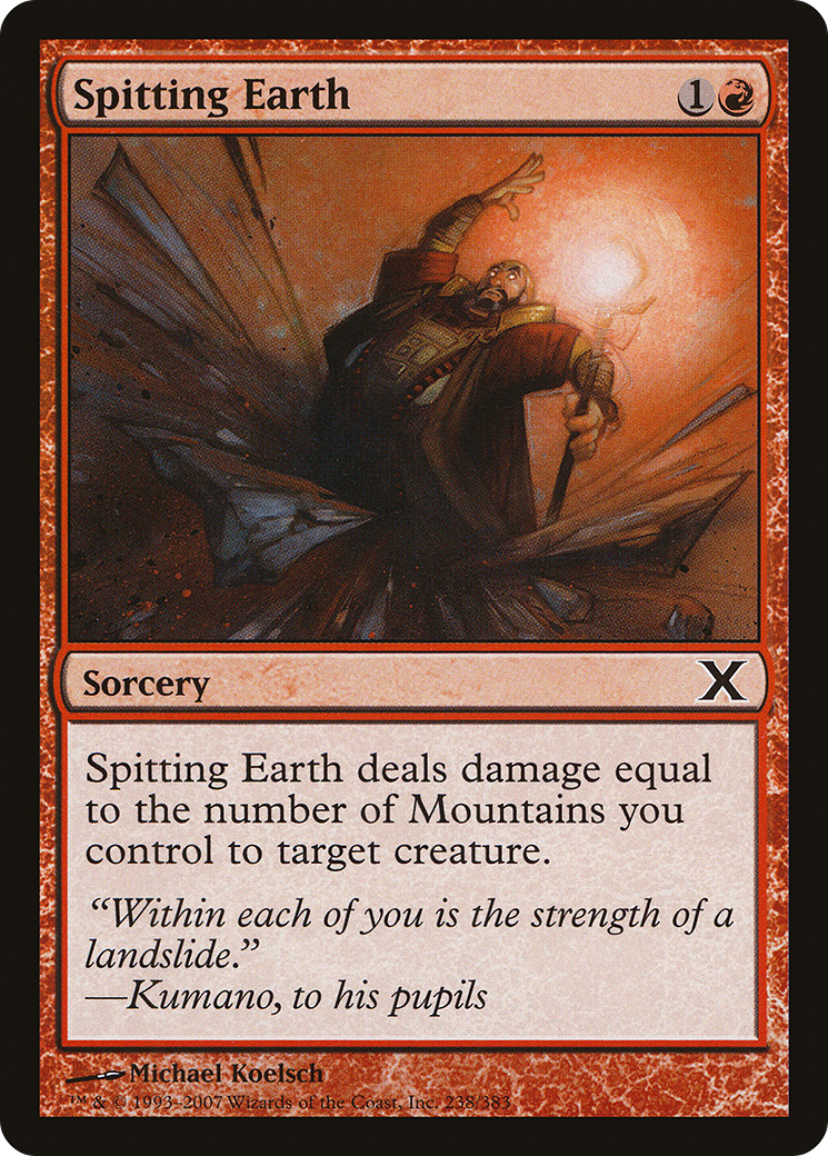 Spitting Earth (238) Foil - Tenth Edition