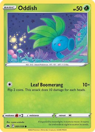 Oddish (1) Reverse Holofoil - Crown Zenith