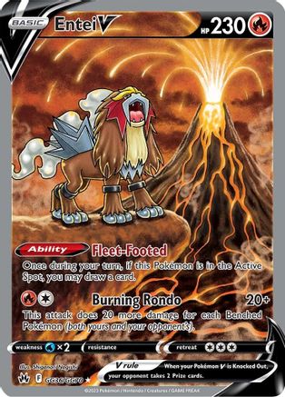 Entei V (GG36) Holofoil - Crown Zenith Galarian Gallery