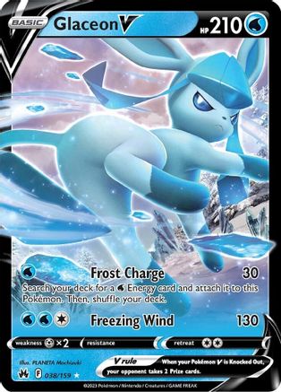 Glaceon V (38) Holofoil - Crown Zenith
