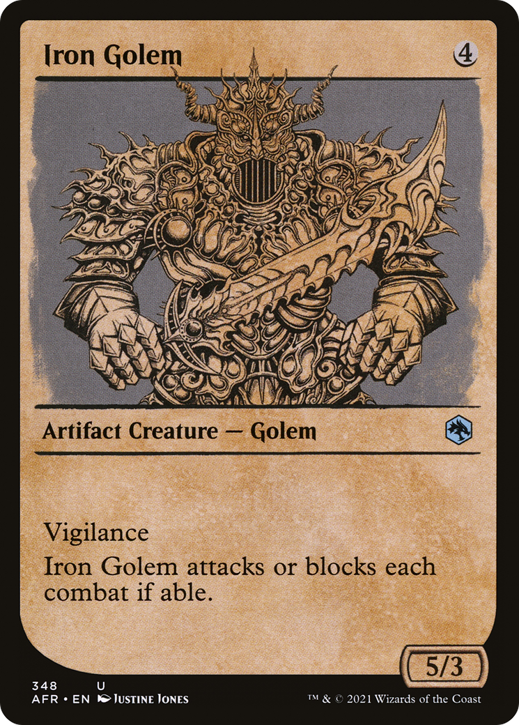 Iron Golem (Showcase) (348) Foil - Adventures in the Forgotten Realms