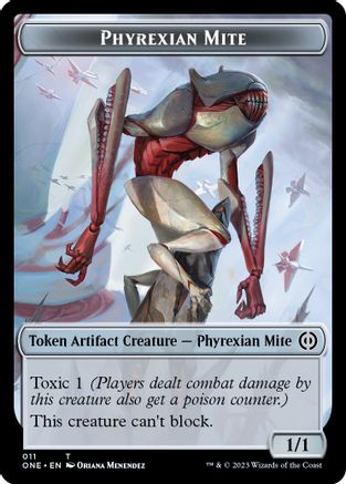 Phyrexian Mite // Phyrexian Insect Double-Sided Token (11 // 16) - Commander: Phyrexia: All Will Be One