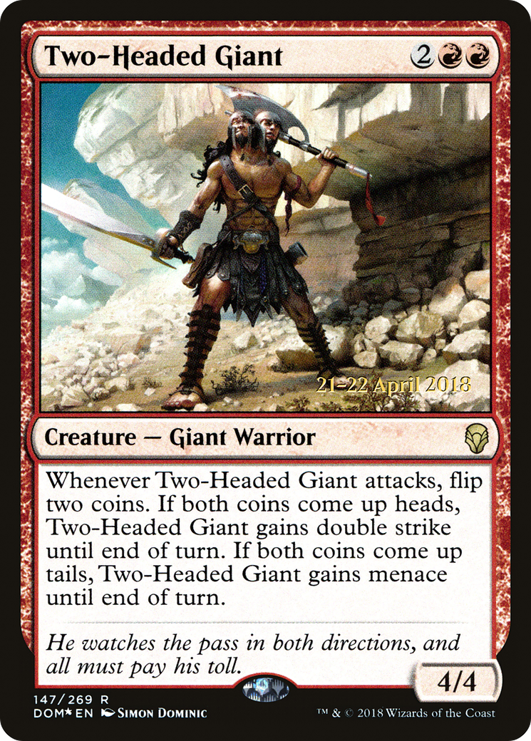 Two-Headed Giant (147) Foil - Dominaria Promos