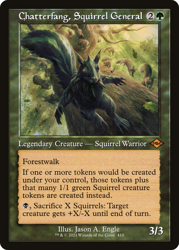 Chatterfang, Squirrel General (Retro) (410) Foil - Modern Horizons 2