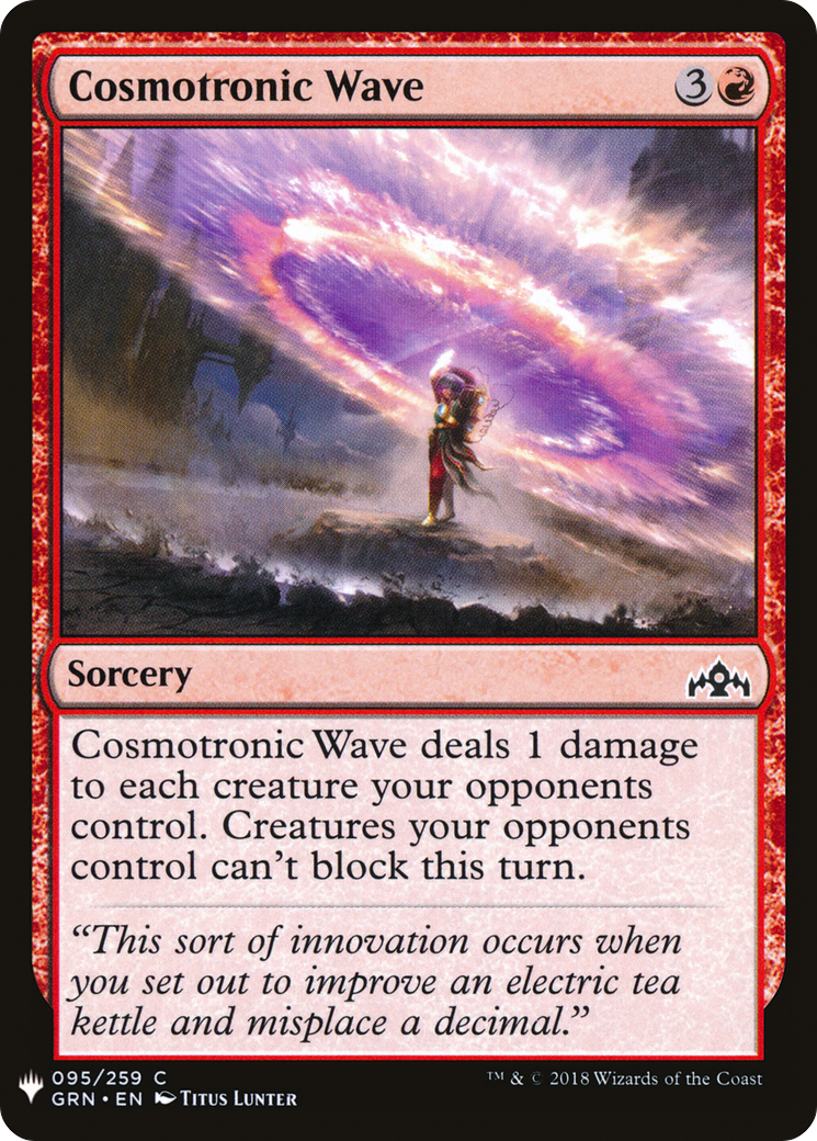 Cosmotronic Wave (GRN-95) - The List