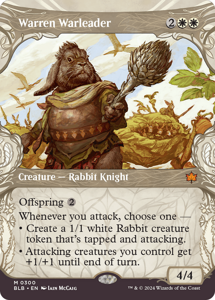 Warren Warleader (Showcase) (300) - Bloomburrow