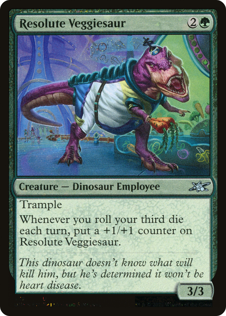 Resolute Veggiesaur (Galaxy Foil) (439) Foil - Unfinity