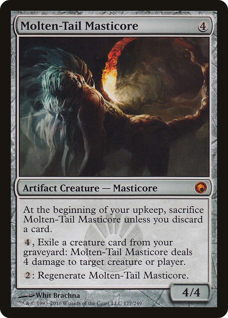 Molten-Tail Masticore (177) Foil - Scars of Mirrodin
