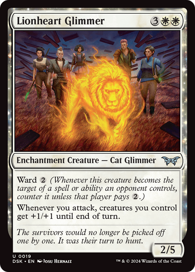 Lionheart Glimmer (019) - Duskmourn: House of Horror