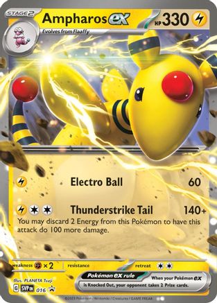 Ampharos ex - 016 (16) Holofoil - SV Scarlet & Violet Promo Cards
