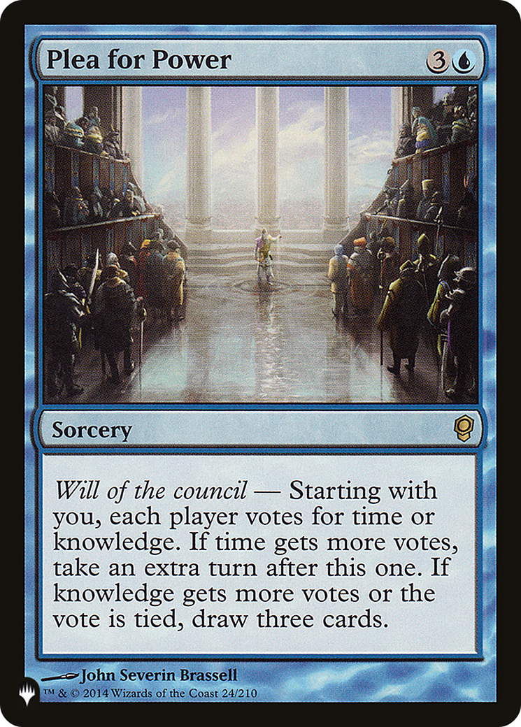 Plea for Power (CNS-24) - The List
