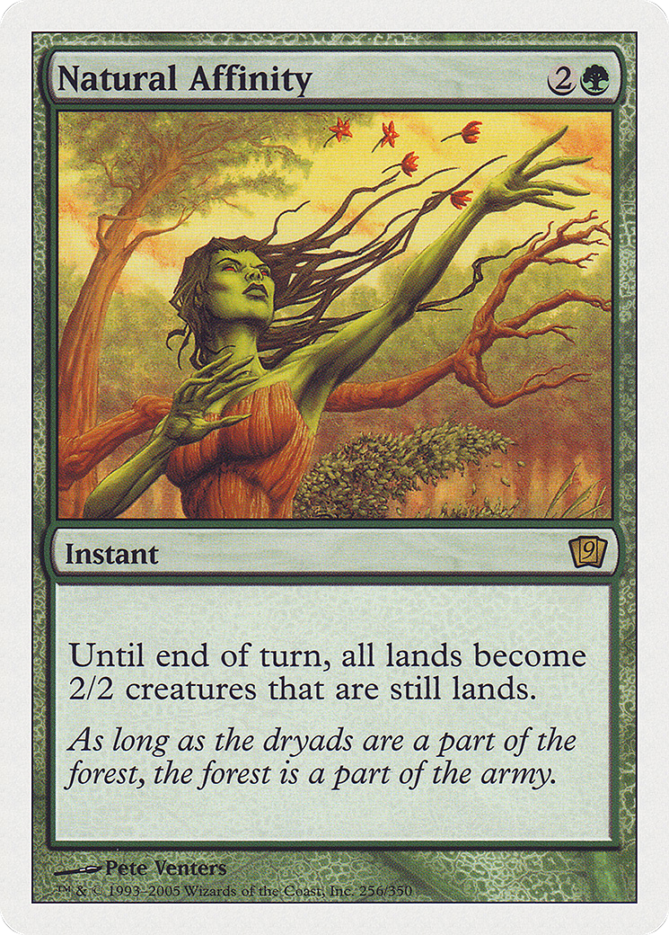 Natural Affinity (256) Foil - Ninth Edition