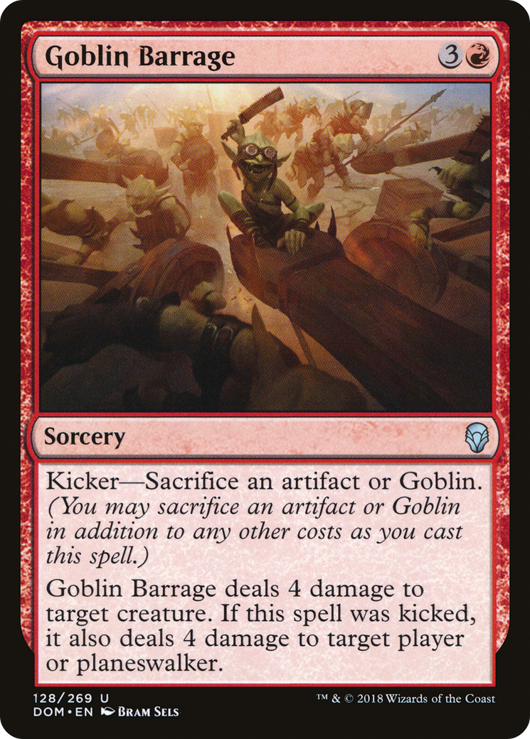 Goblin Barrage (128) Foil - Dominaria