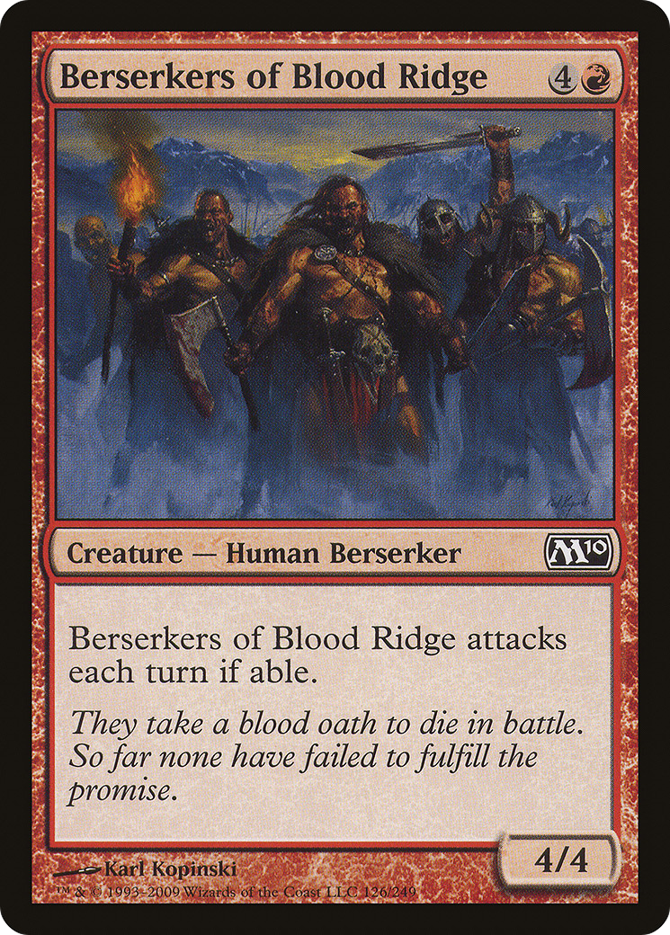 Berserkers of Blood Ridge (126) Foil - Magic 2010