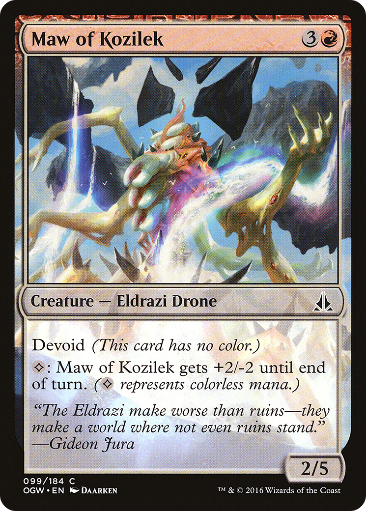 Maw of Kozilek (099) Foil - Oath of the Gatewatch