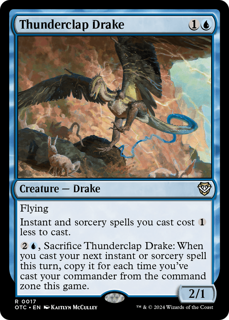 Thunderclap Drake (017) - Outlaws of Thunder Junction Commander
