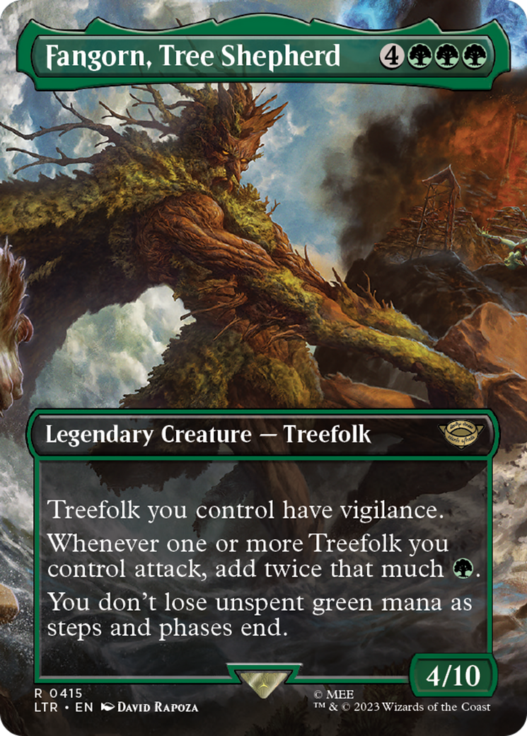 Fangorn, Tree Shepherd (Borderless) (415) Foil - The Lord of the Rings: Tales of Middle-earth