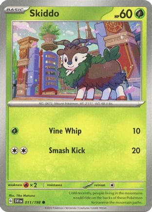 Skiddo (11) Reverse Holofoil - Scarlet & Violet