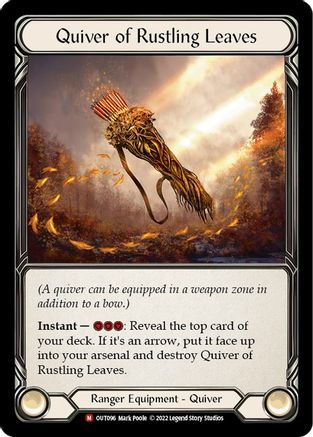 Quiver of Rustling Leaves (OUT096) Rainbow Foil - Outsiders