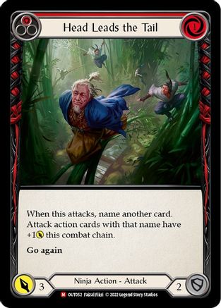 Head Leads the Tail (OUT052) Rainbow Foil - Outsiders