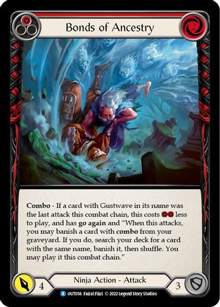 Bonds of Ancestry (Red) (OUT056) Rainbow Foil - Outsiders