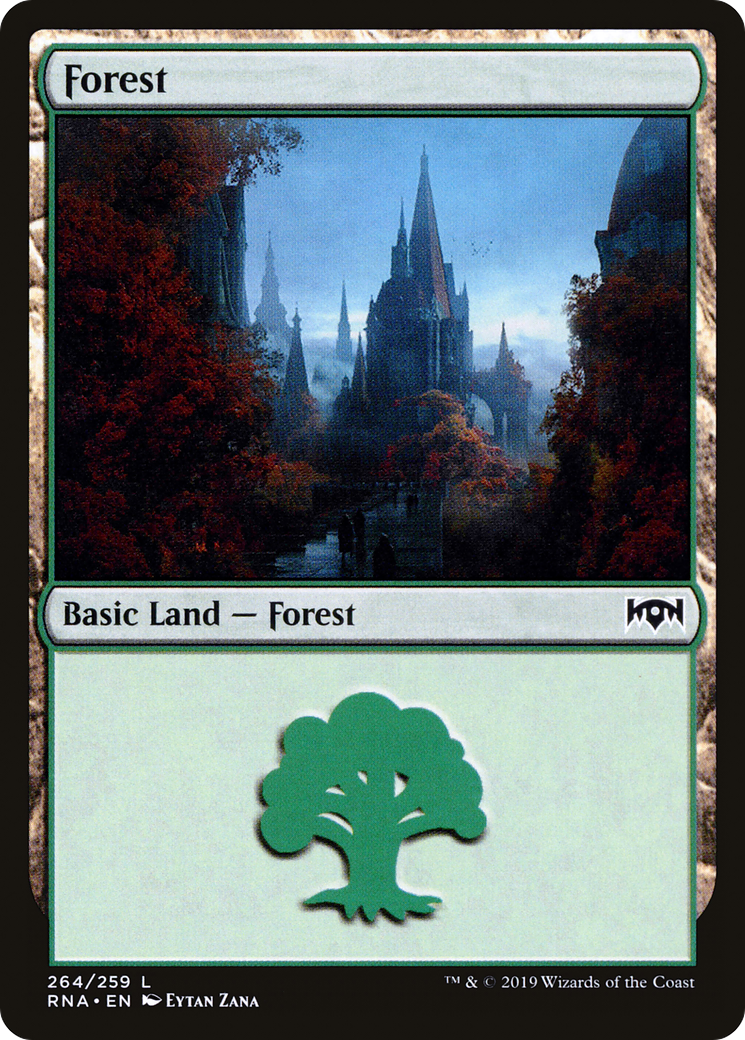 Forest (264) Foil - Ravnica Allegiance