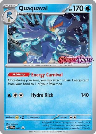 Quaquaval - 005 (Prerelease) (5) Holofoil - SV Scarlet & Violet Promo Cards