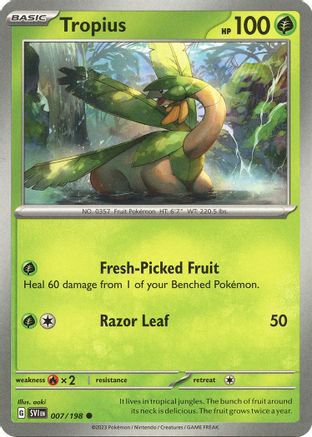 Tropius (7) Reverse Holofoil - Scarlet & Violet