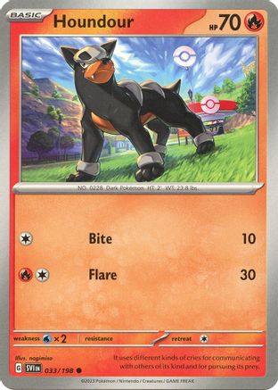 Houndour (33) Reverse Holofoil - Scarlet & Violet