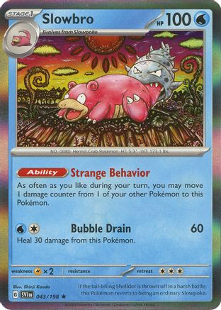 Slowbro (43) Reverse Holofoil - Scarlet & Violet
