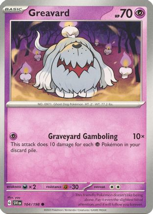 Greavard (104) Reverse Holofoil - Scarlet & Violet