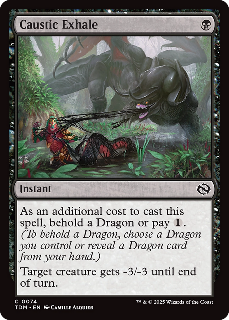 Caustic Exhale (074) Foil - Tarkir: Dragonstorm
