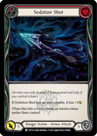 Sedation Shot (Red) (OUT124) Rainbow Foil - Outsiders