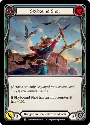 Skybound Shot (Blue) (OUT129) Rainbow Foil - Outsiders