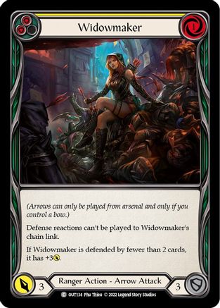 Widowmaker (Yellow) (OUT134) Rainbow Foil - Outsiders
