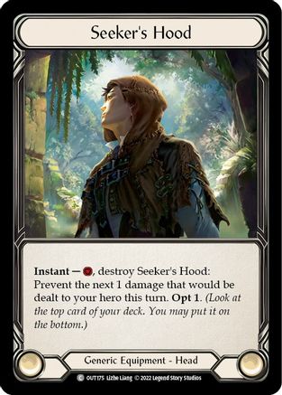 Seeker's Hood (OUT175) Rainbow Foil - Outsiders