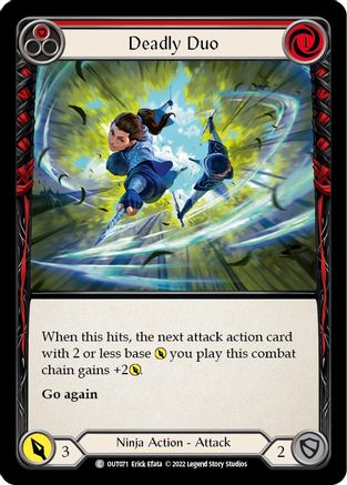 Deadly Duo (Red) (OUT071) Rainbow Foil - Outsiders