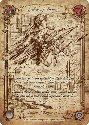Codex of Inertia (Marvel) (OUT161) Cold Foil - Outsiders