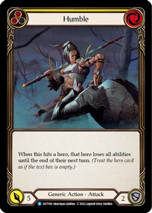Humble (Yellow) (OUT190) Rainbow Foil - Outsiders