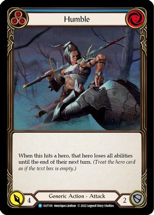 Humble (Blue) (OUT191) Rainbow Foil - Outsiders