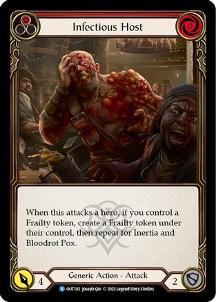 Infectious Host (Red) (OUT192) Rainbow Foil - Outsiders