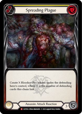 Spreading Plague (OUT014) Rainbow Foil - Outsiders